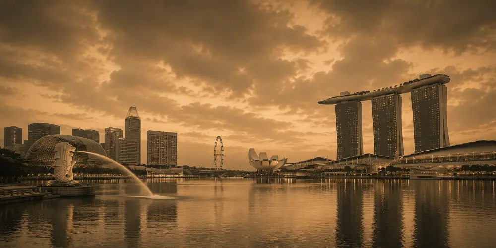 ai-customer-service-singapore-banner Panoramic Singapore skyline representing AI customer service solutions for businesses.