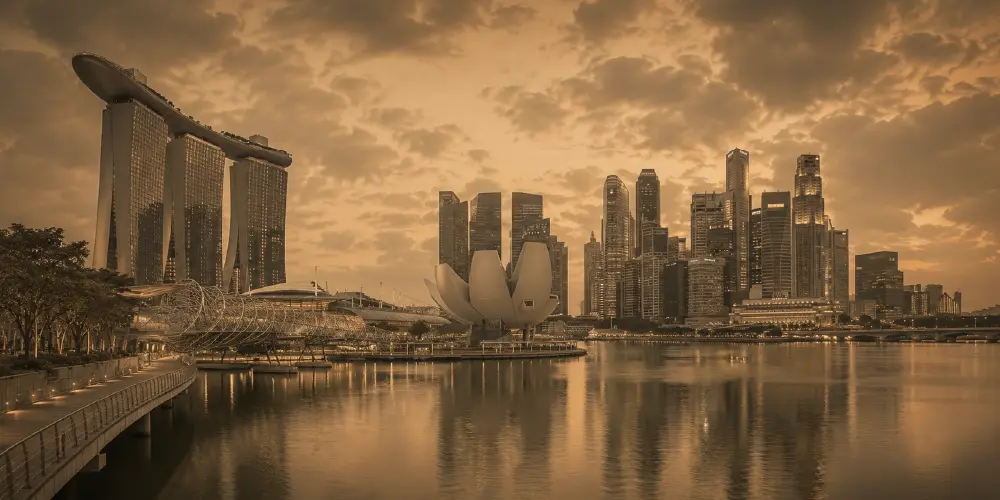 singapore-ai-payment-reminder-banner Singapore skyline representing AI payment reminder solutions for businesses.